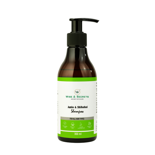 Amla Shikakai Herbal Shampoo – 300ml | With Neem, Bhringraj, Tulsi & Aloe Vera