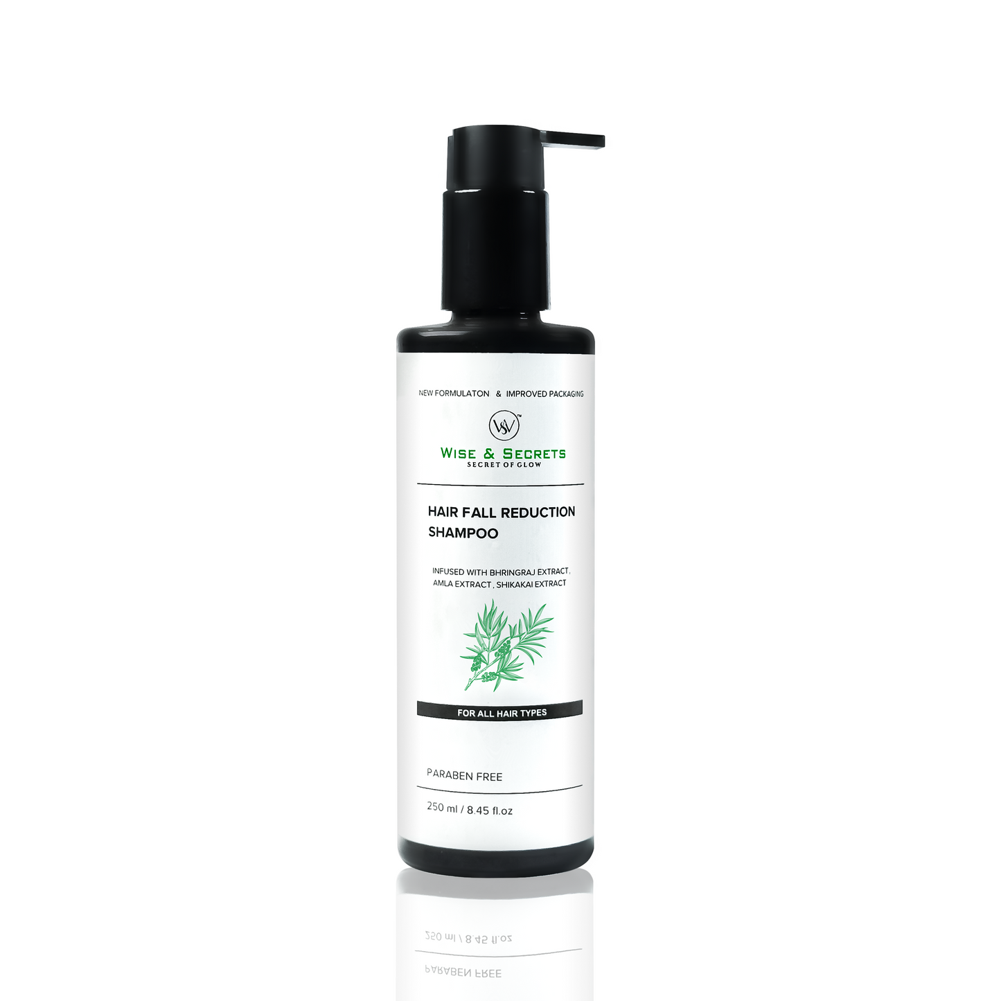 Hair Fall Reduction Shampoo – Herbal Formula with Bhringraj, Amla & Shikakai – 250ml