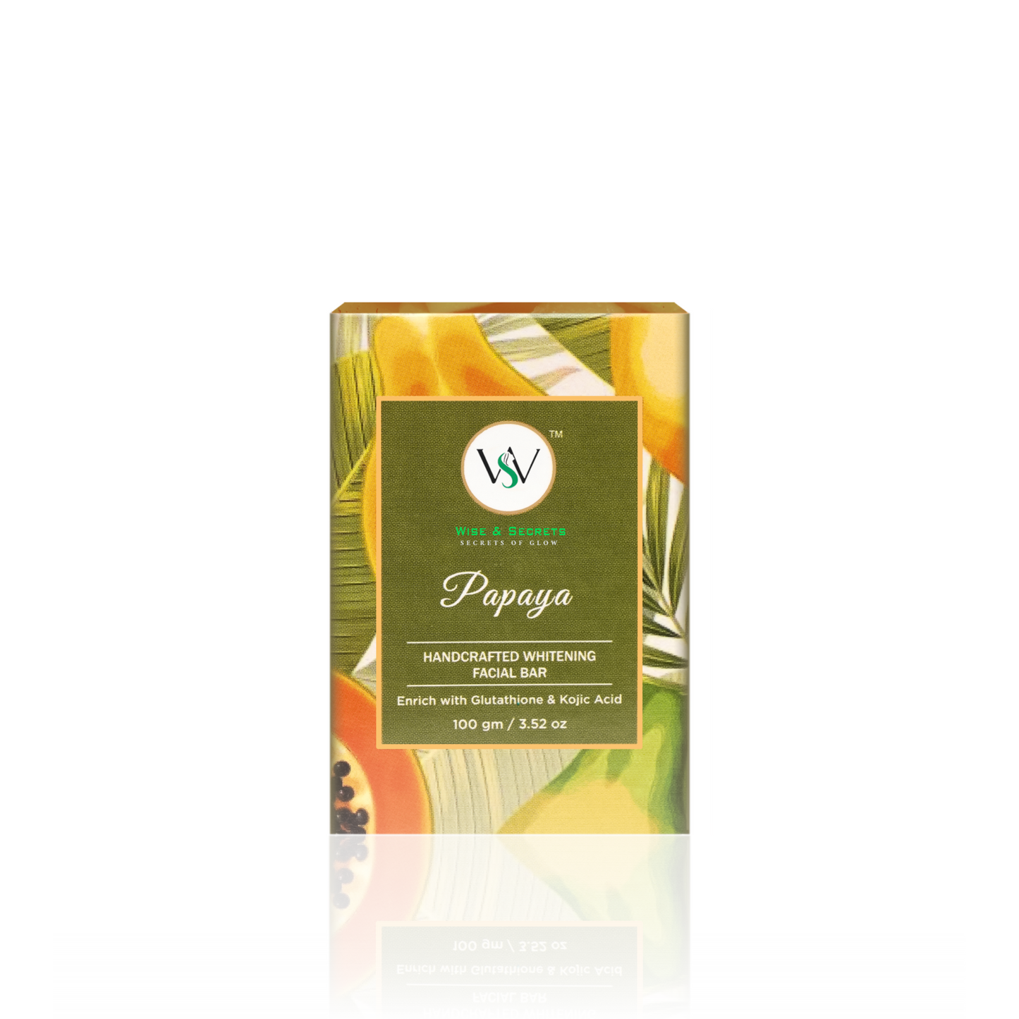 Papaya Whitening Facial Bar Soap - 10O GM