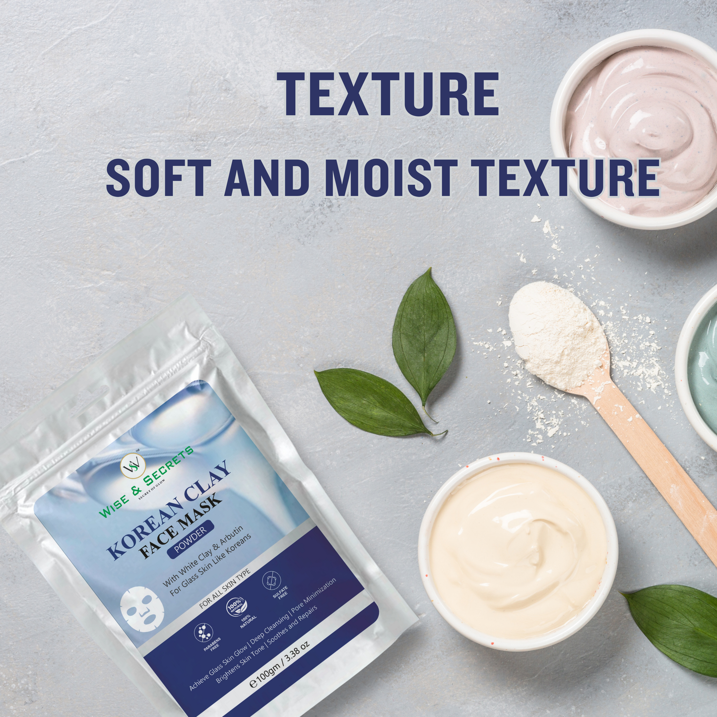 Korean Clay Mask – Glow Boosting & Pore Cleansing – 30GM