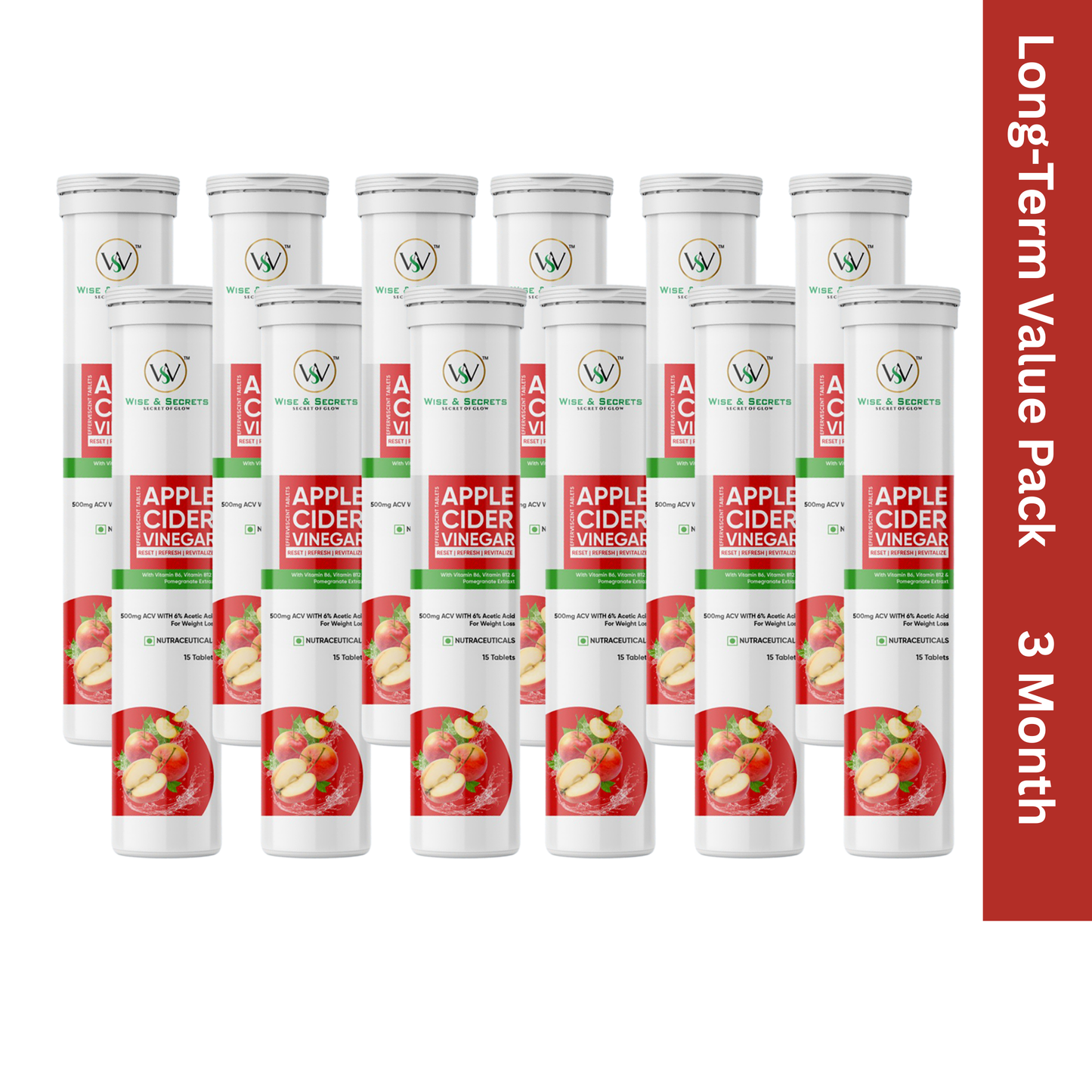 Apple Cider Vinegar With Pomegranate Extract, Vitamin B6 & B12