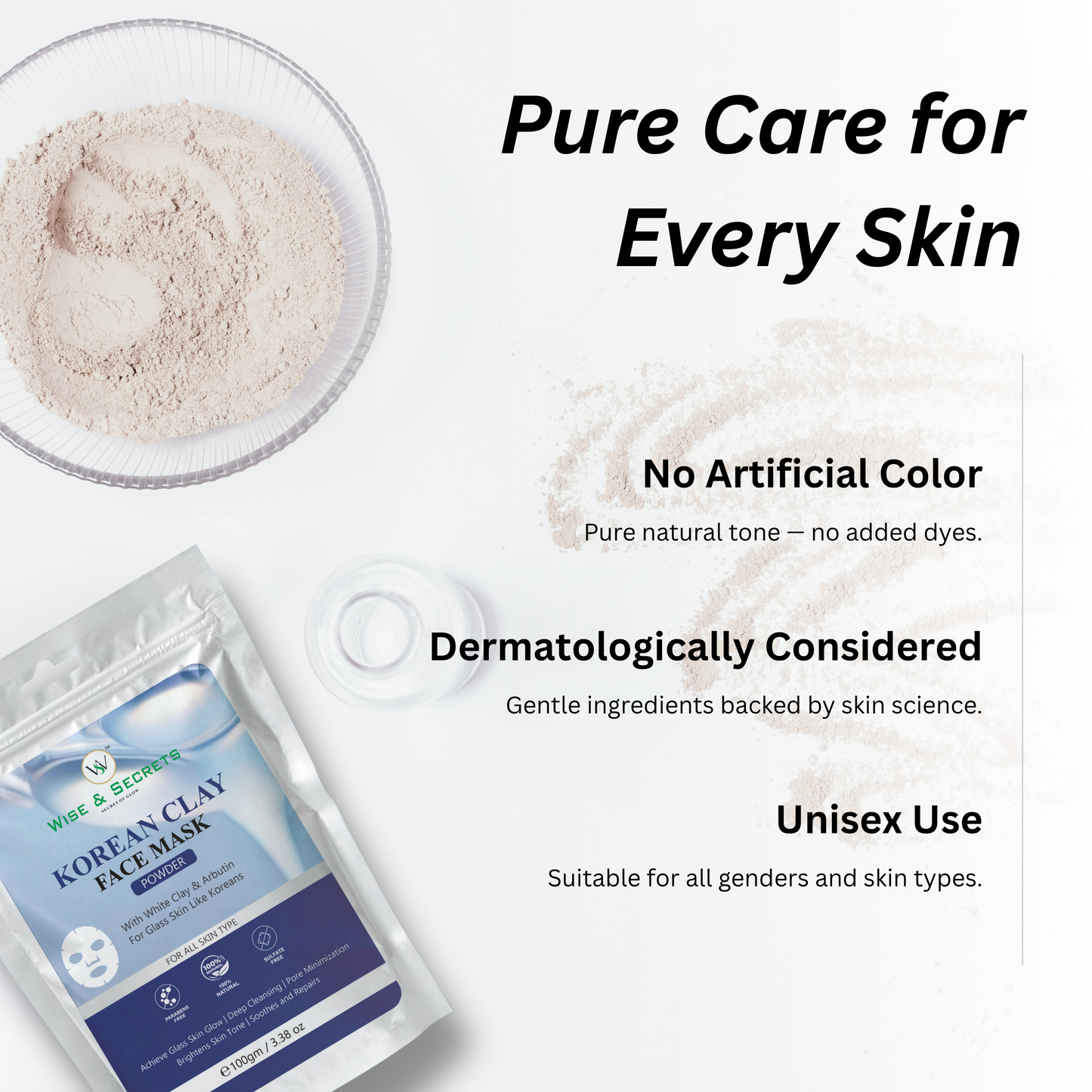 Korean Clay Mask – Glow Boosting & Pore Cleansing – 30GM