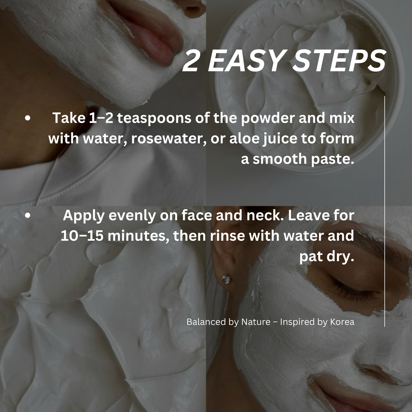 Korean Clay Mask – Glow Boosting & Pore Cleansing – 30GM