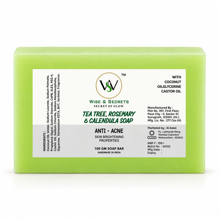 Tea Tree + Rosemary Facial Soap – 100g |
