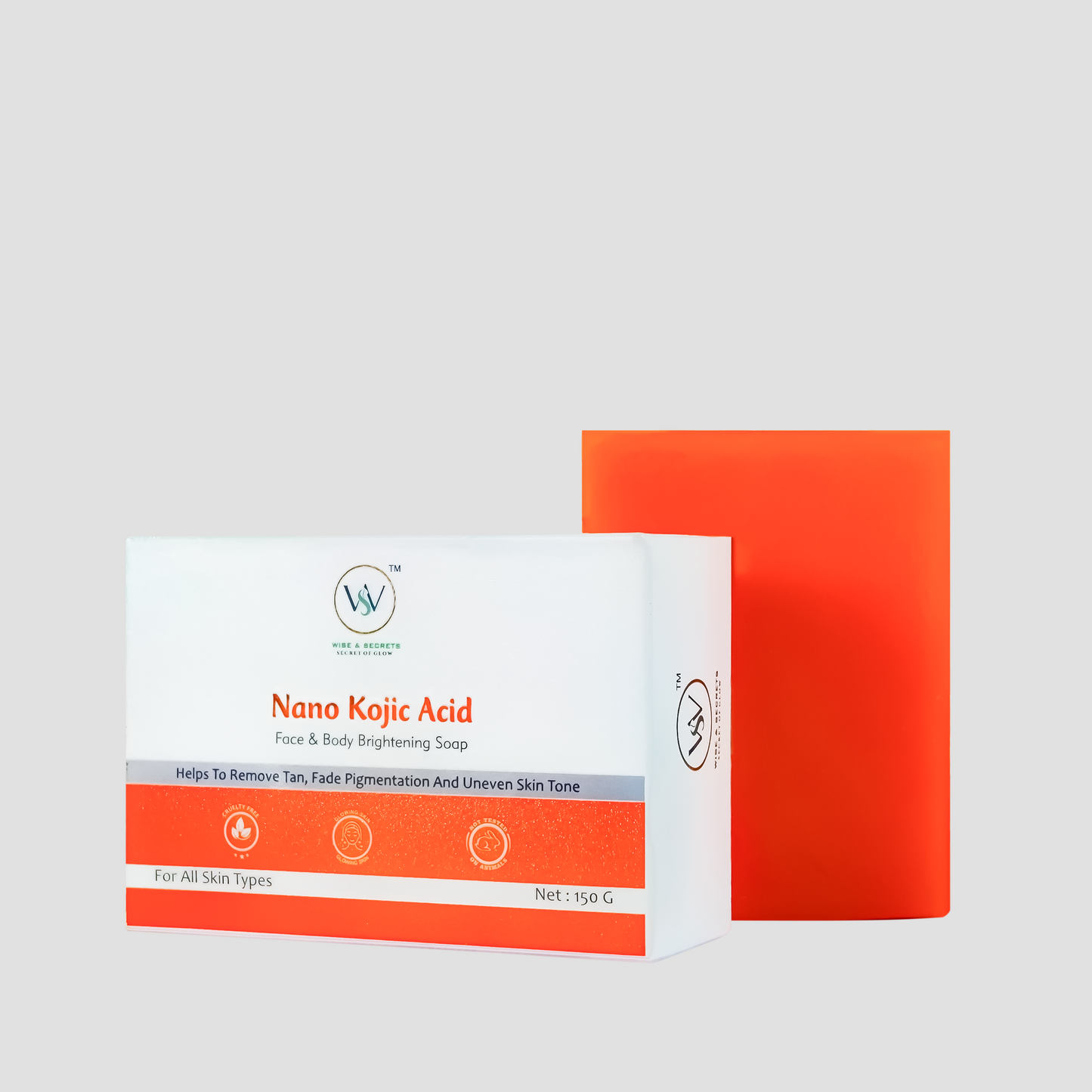 Nano Kojic Acid Face & Body Whitening Soap – 150g