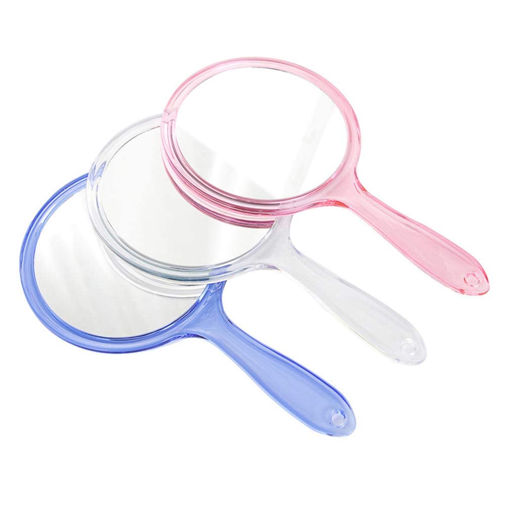 Wise & Secrets Handheld Mirror - 1X/2X Double-Sided