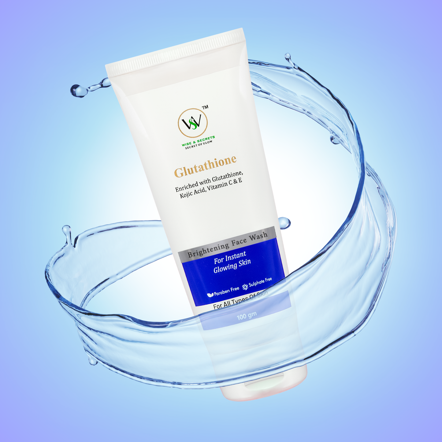 Kojic Acid + Vitamin C & E  Glutathione Face Wash - 100 Gm