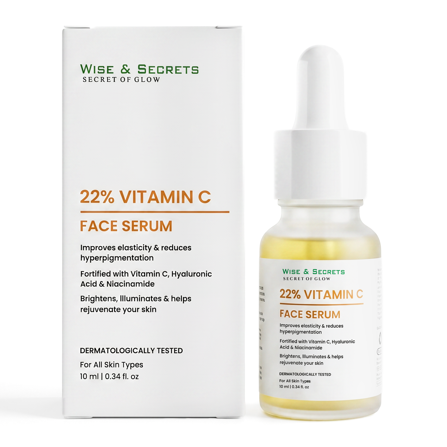22% Vitamin C Face Serum with Hyaluronic Acid & Niacinamide 10ml