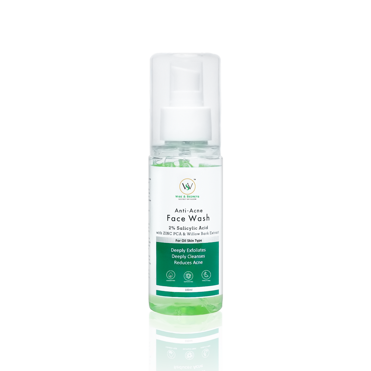 Anti-Acne Face Wash With 2% Salicylic Acid  - 100 ML