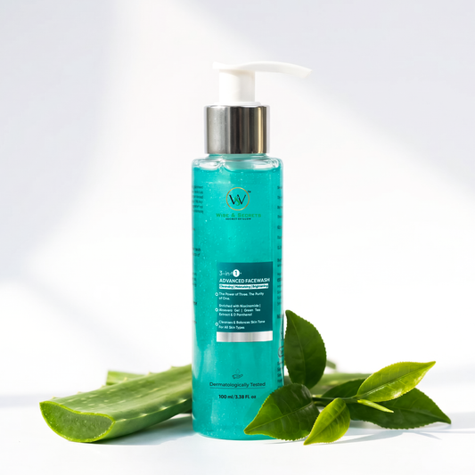 3 IN 1 Face Wash with Niacinamide & Green Tea - Brightening, Oil Control & Anti-Acne - 100ml