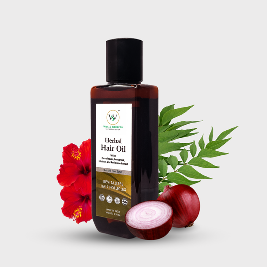 Red Onion Extract + Curry Leaves Herbal Hair Oil - 100 ML