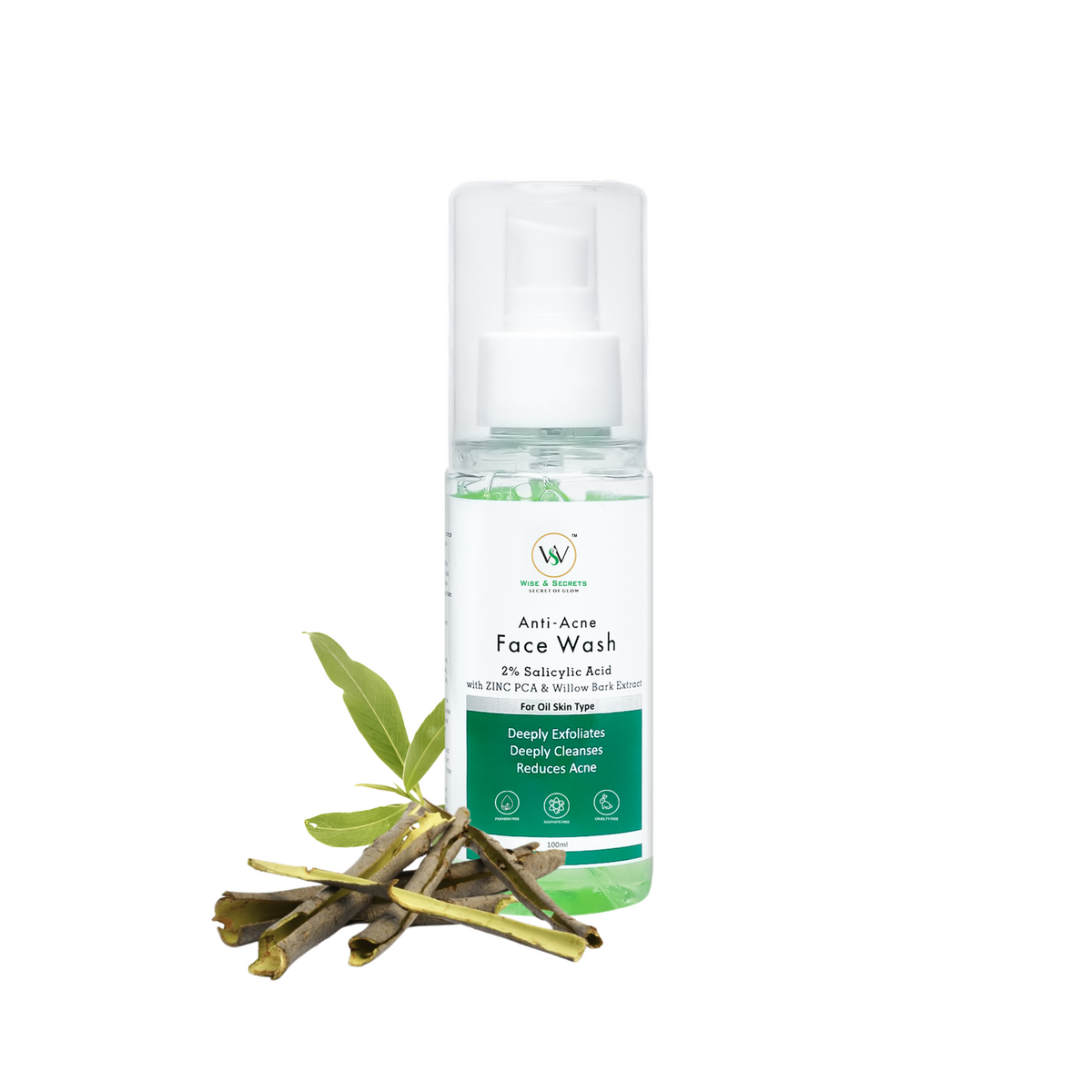 Anti-Acne Face Wash With 2% Salicylic Acid  - 100 ML