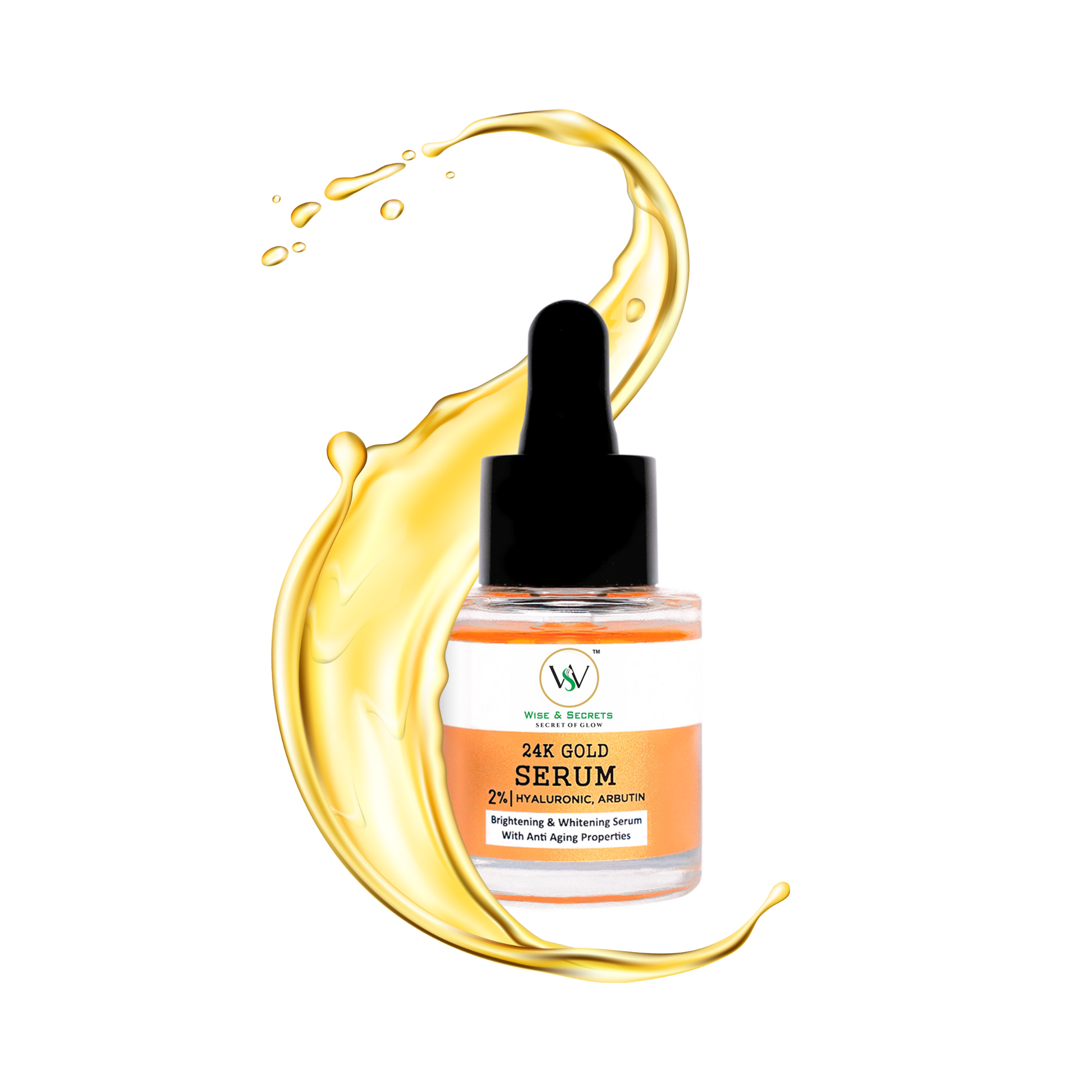Hyaluronic + Anti-Aging 24K Gold Serum 20 ml – Wise & Secrets