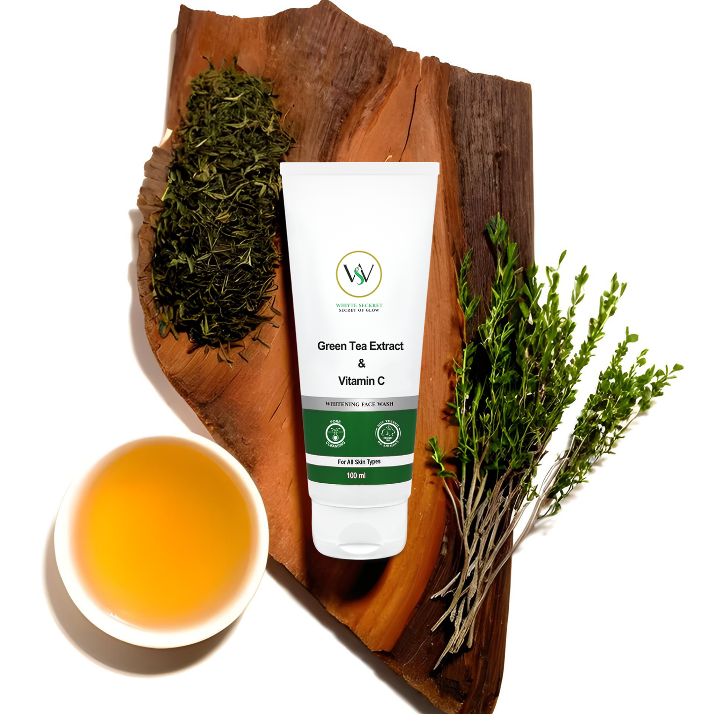 Green Tea Whitening  Face Wash - 100 ML