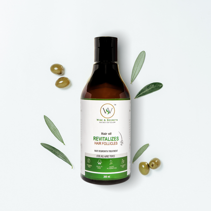 Revitalizes Hair Follicles Hair Oil - 300ml | Enriched with Gotu Kola (Centella), Bhringraj, Amla & Hibiscus | Natural Hair Growth & Nourishment