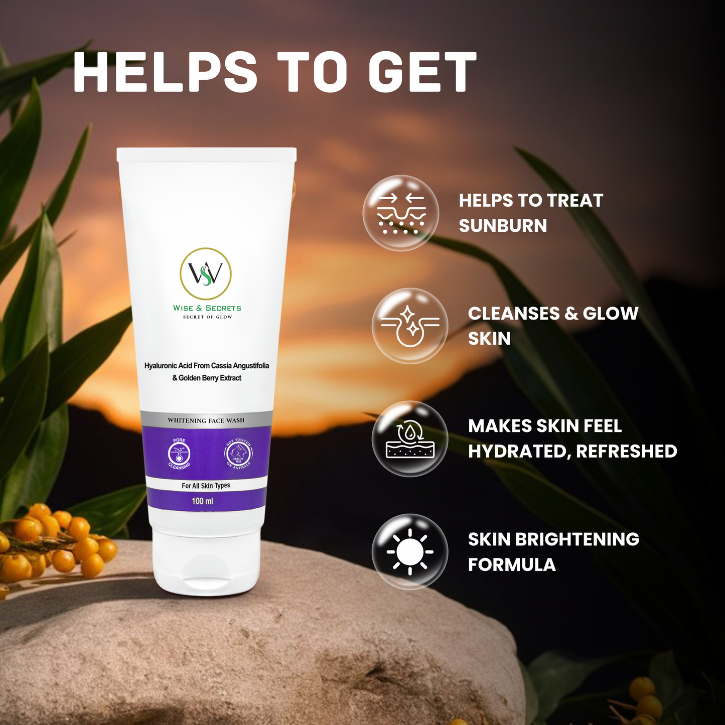 Golden Berry Whitening Face Wash - 100 ML