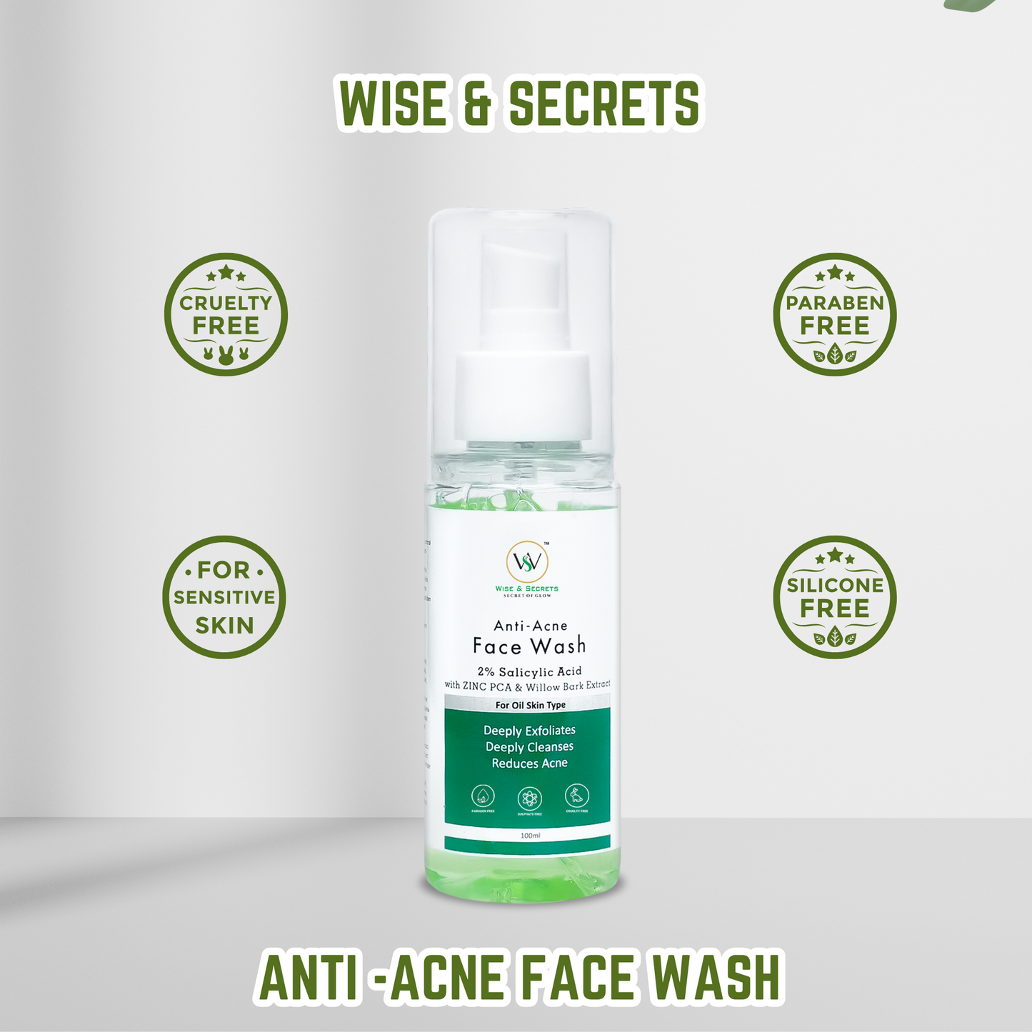 Anti-Acne Whitening Face Wash - 100 ml