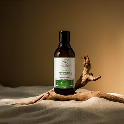 Revitalizes Hair Follicles Hair Oil - 300ml | Enriched with Gotu Kola (Centella), Bhringraj, Amla & Hibiscus | Natural Hair Growth & Nourishment