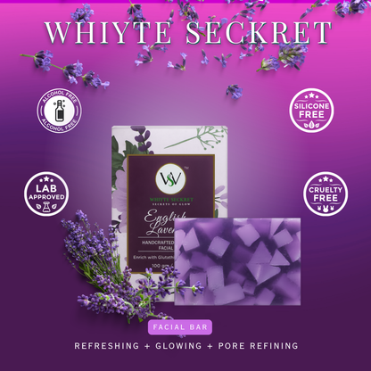 Lavender Organic Facial Soap - Glutathione & Kojic Acid