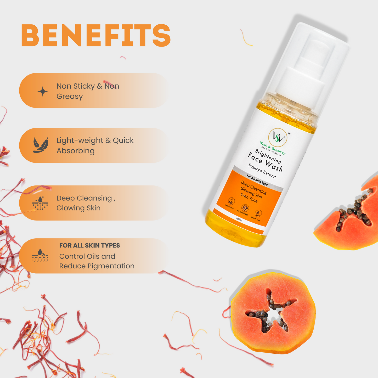 Papaya Face Wash - 100ml