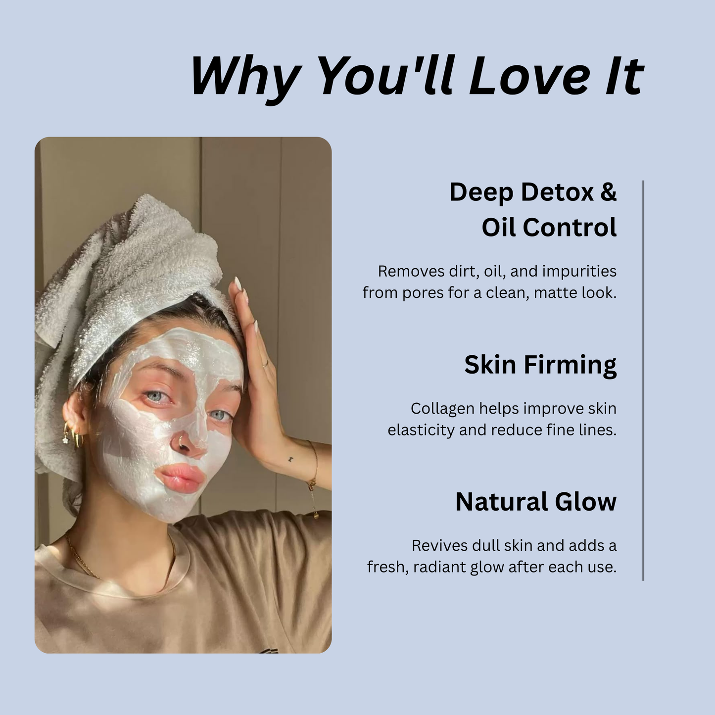 Korean Clay Mask – Glow Boosting & Pore Cleansing – 30GM