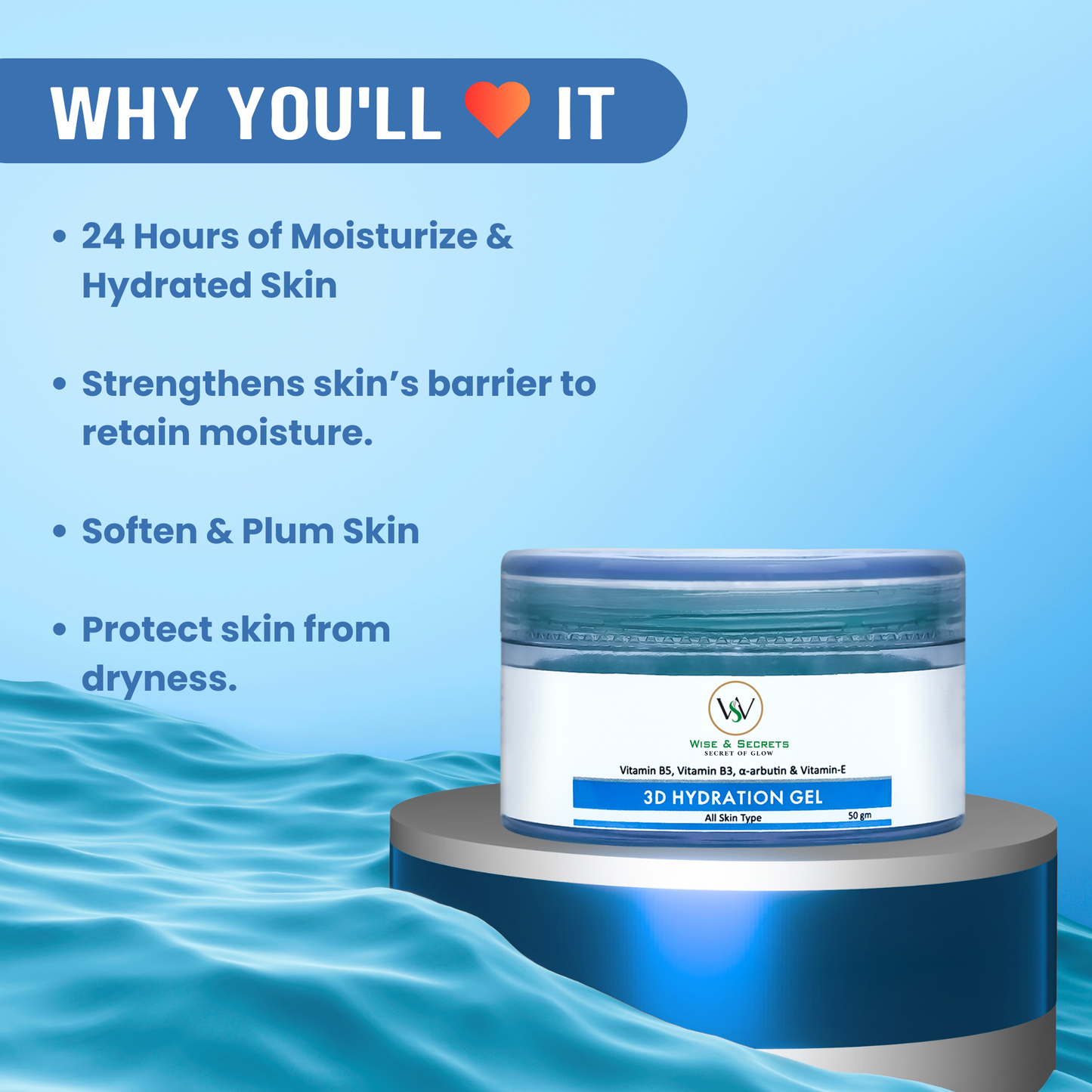 3D Hydration Gel for Face – 50ml