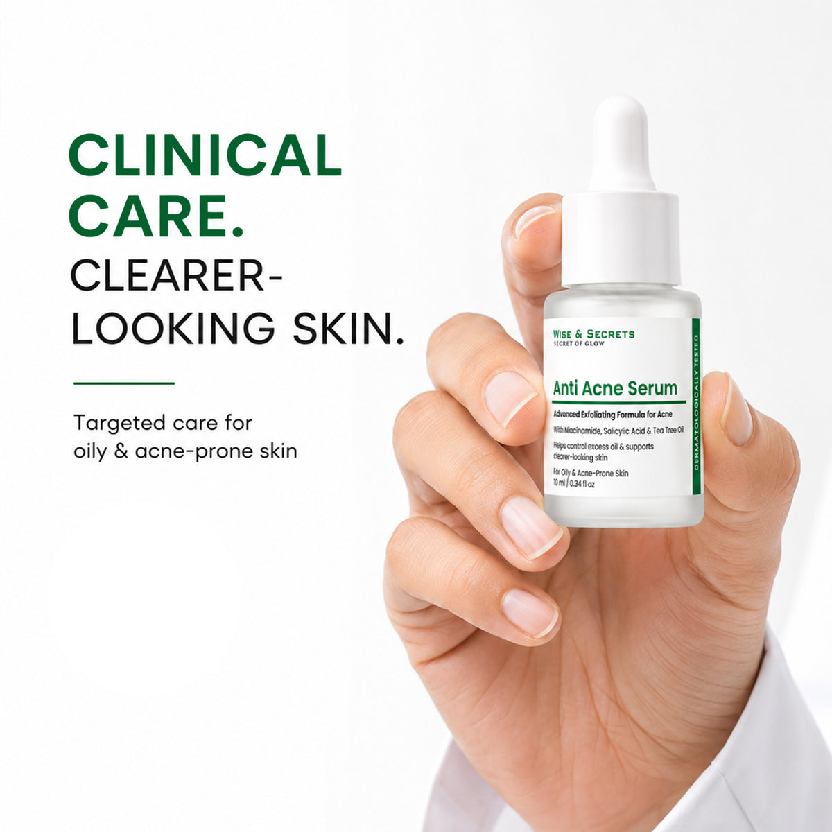 Tea Tree Oil + 10% Niacinamide Anti-Acne Serum – 30ml