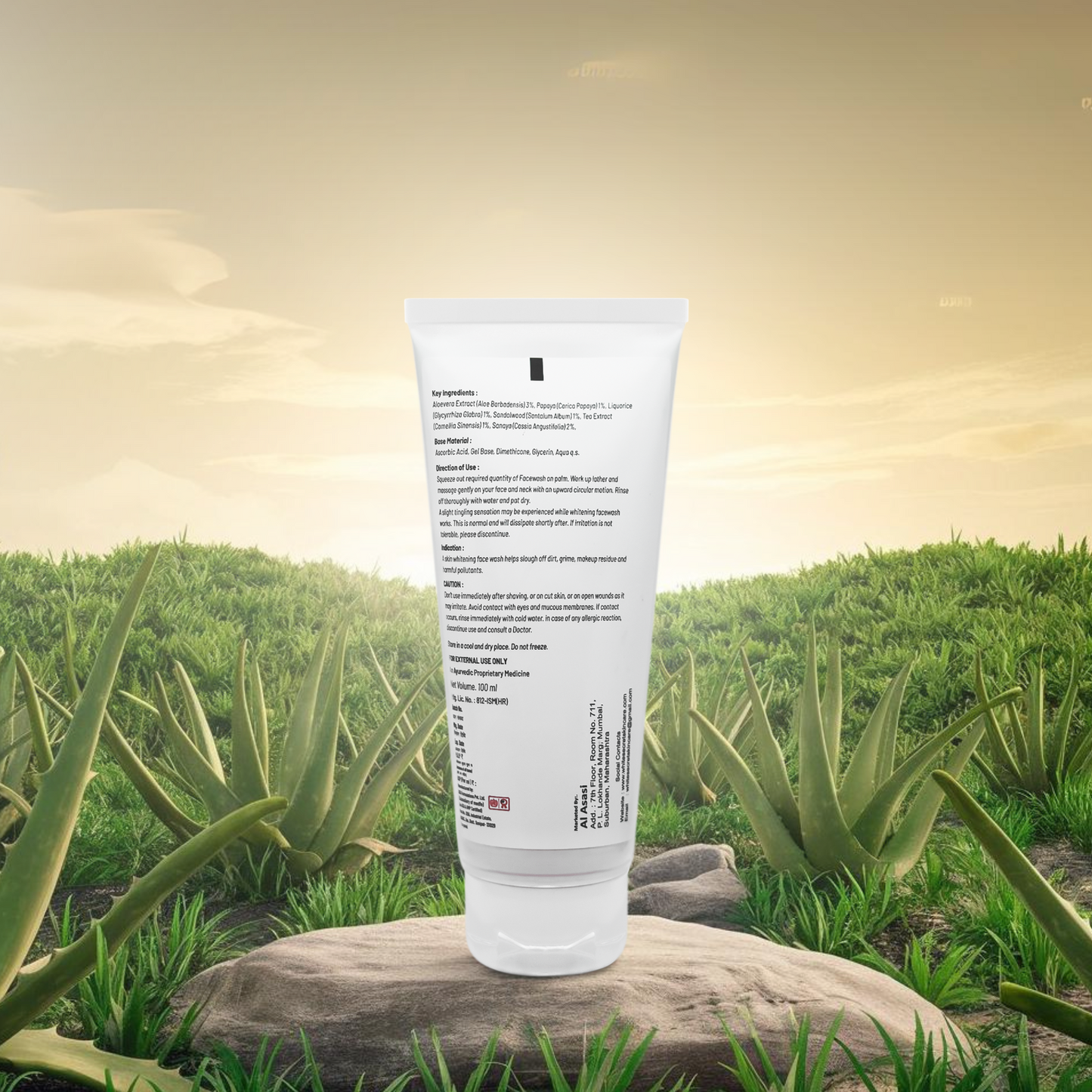 Aloe Vera Whitening  Face Wash - 100 ML