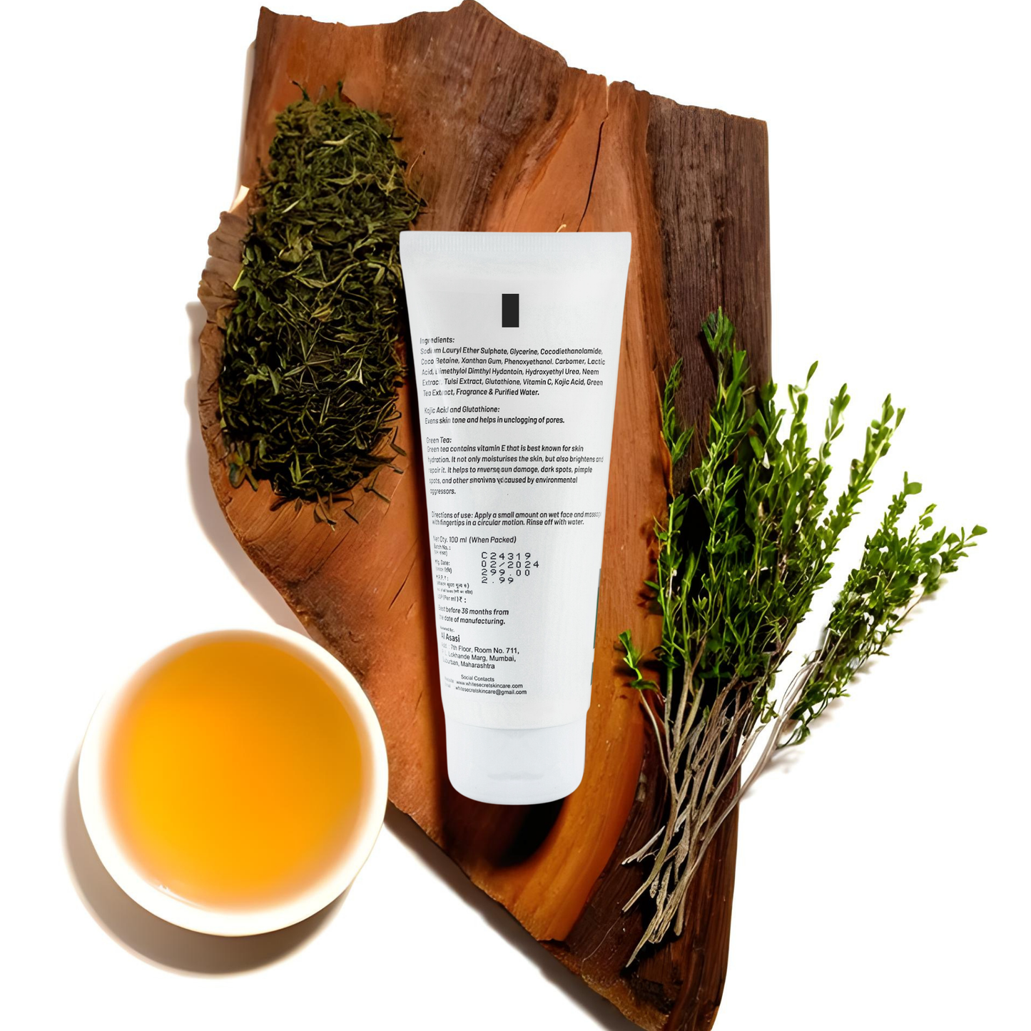 Green Tea Whitening  Face Wash - 100 ML
