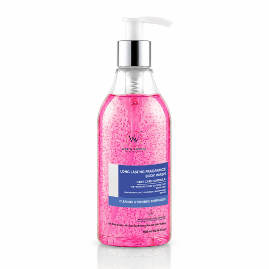 Long Lasting Fragrance Body Wash with Niacinamide & Aloe Vera Beads – 300ml