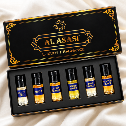 Al Asasi Noir Desire Luxury Attar Gift Set – 6 Fragrances