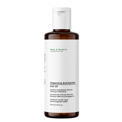 Alopecia & Anti-Hairfall Hair Oil | For Hair Fall, Hair Thinning & Weak Roots | 200ml