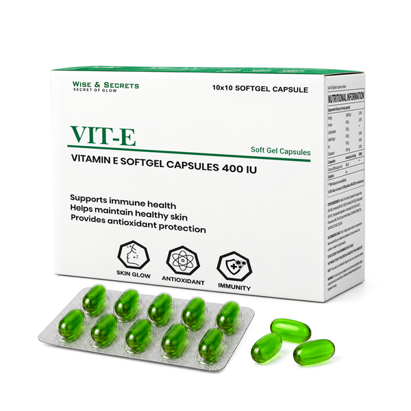 Wise & Secrets Vitamin E Softgel Capsules 400 IU