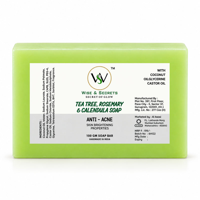 Tea Tree + Rosemary Facial Soap – 100g |