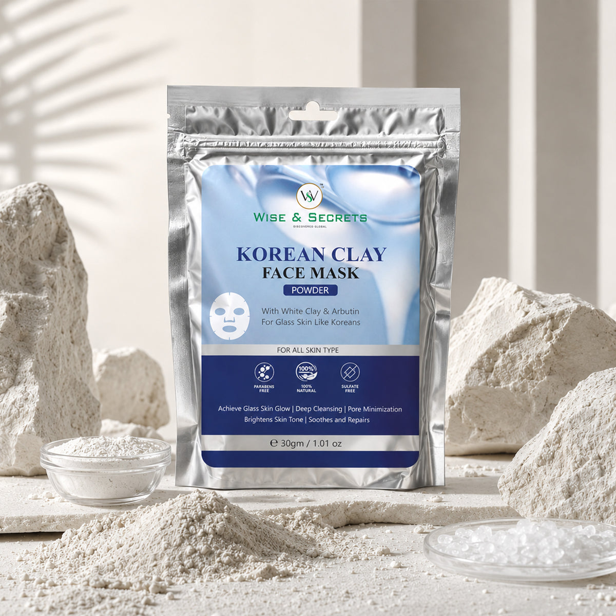 Korean Clay Mask – Glow Boosting & Pore Cleansing – 30GM