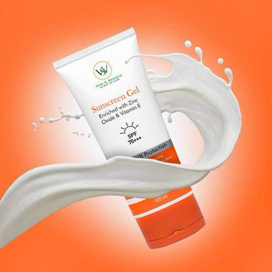 Zinc Oxide + Vitamin E Sunscreen Gel – SPF 75+++ 100 ML