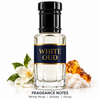 White Oud 6 ml fragrance bottle with white musk, amber and floral notes